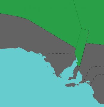 Map of regions: Flinders Ranges, North East, North West